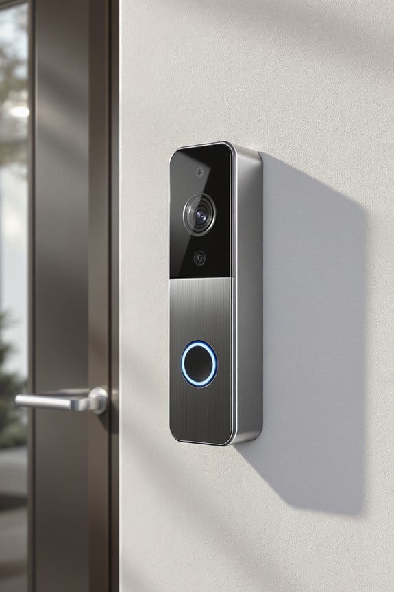 elegant metal doorbell mounts