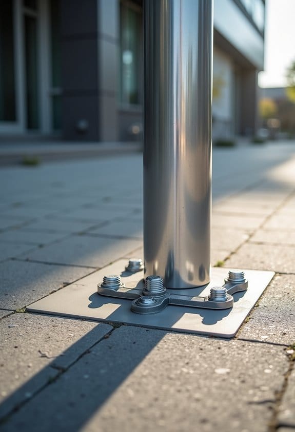 leveling ensures bollard stability