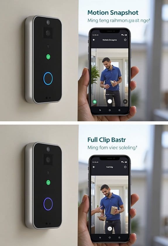 motion snapshots vs full clips