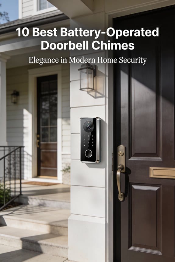 stylish battery operated doorbell chimes