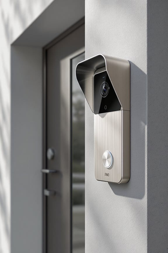 stylish doorbell rain protection