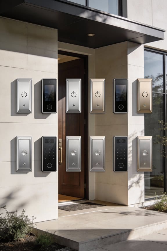 stylish doorbell wall mounts