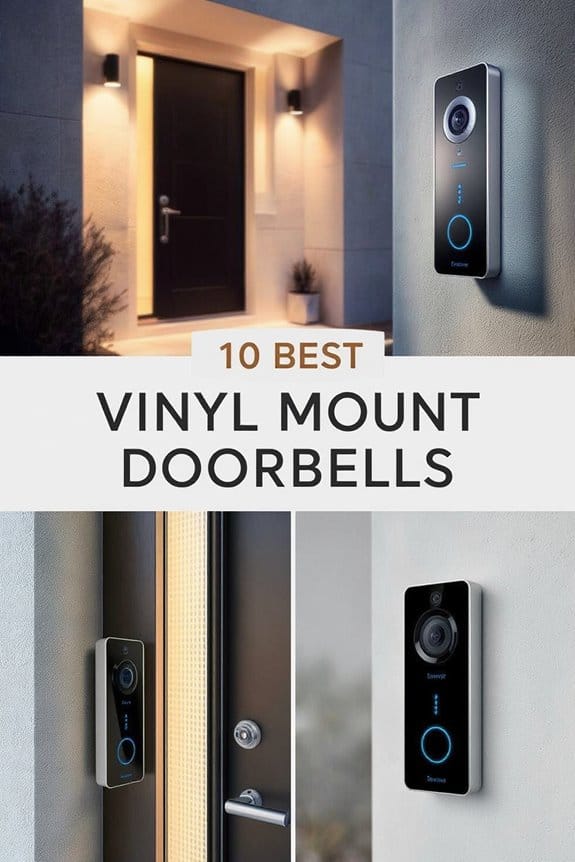 stylish vinyl mount doorbells
